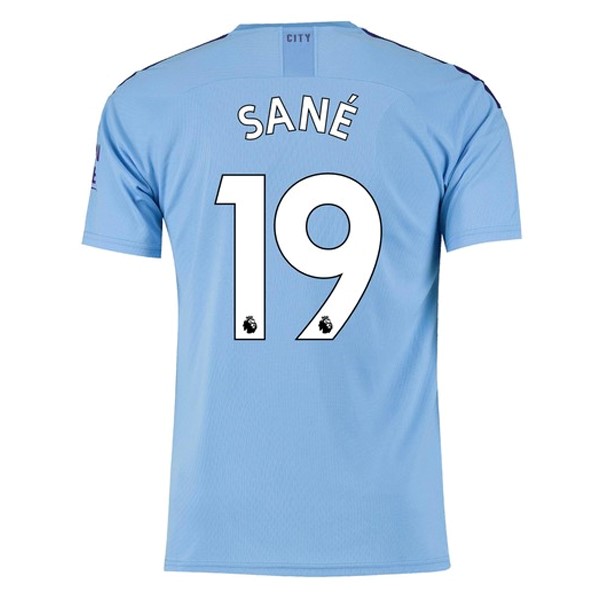 Camiseta Manchester City NO.19 Sane Primera equipación 2019-2020 Azul